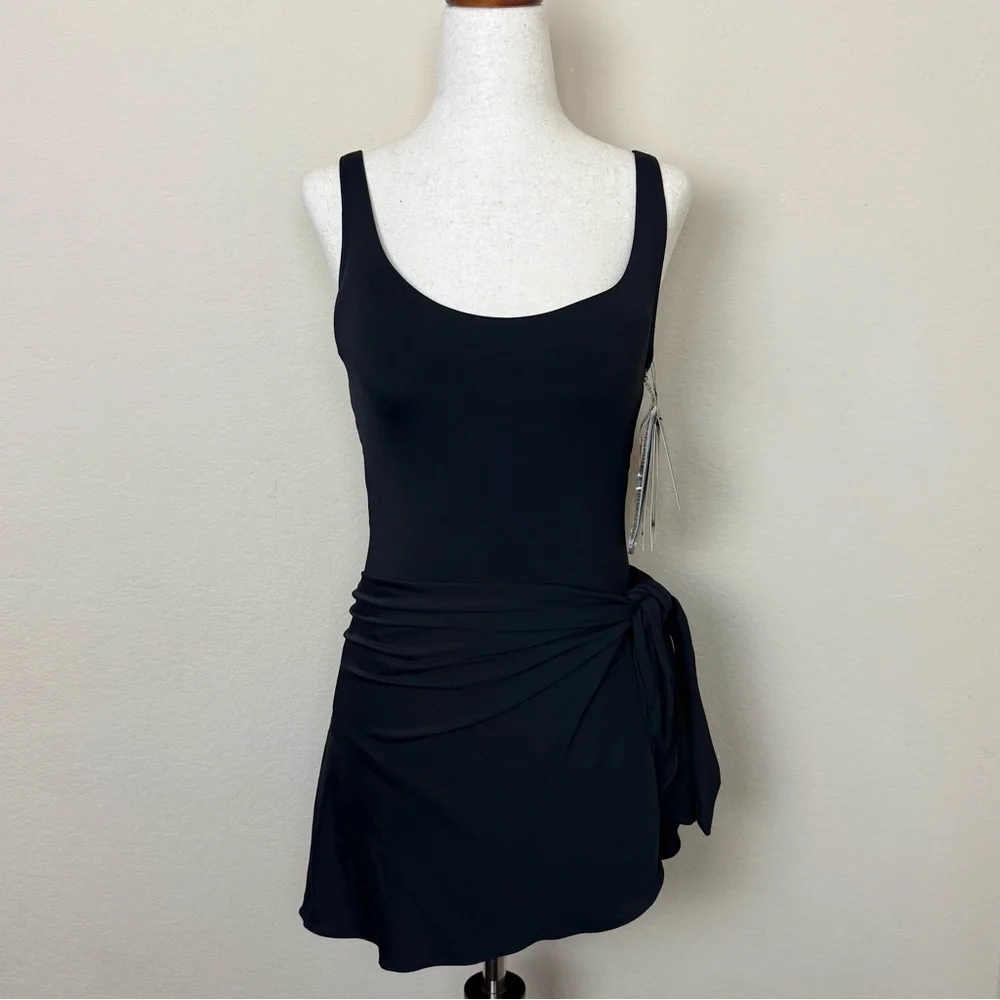 Coco Reef Empress One-Piece Swim Dress Women's Swimsuit Black‎ Sarong Keepsake - Picture 4 of 16